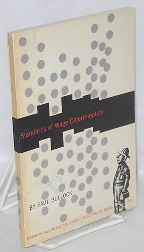 Seller image for Standards of wage determination for sale by Bolerium Books Inc.