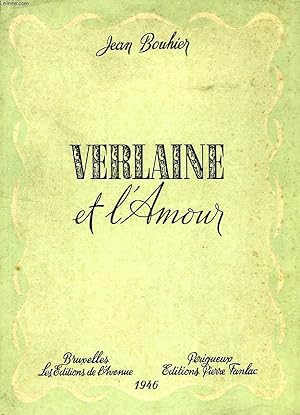 Bild des Verkufers fr VERLAINE ET L'AMOUR zum Verkauf von Le-Livre