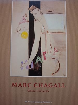 Image du vendeur pour Marc Chagall uvres sur papier in-4,couverture souple illustre,221 pages,abondante iconographie. mis en vente par LIBRAIRIE EXPRESSIONS