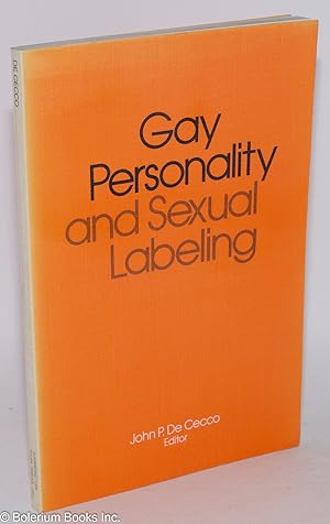 Seller image for Gay personality and sexual labeling for sale by Bolerium Books Inc.