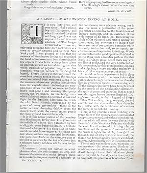 Imagen del vendedor de A Glimpse Of Washington Irving At Home a la venta por Legacy Books II