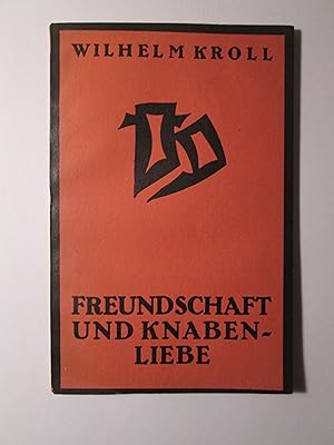 Seller image for Freundschaft und Knabenliebe for sale by Expatriate Bookshop of Denmark