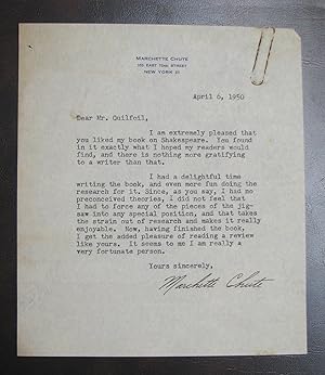 Letter Signed by Marchette Chute