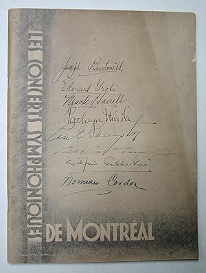 Festival De Musique De Montreal - May 1 to June 3, 1938.