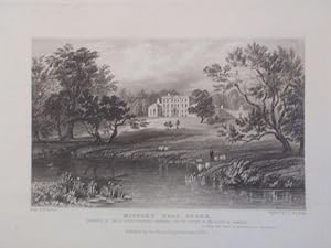 A Fine Original Antique Engraved Print Illustrating Mistley Hall in Essex. Published in 1832.