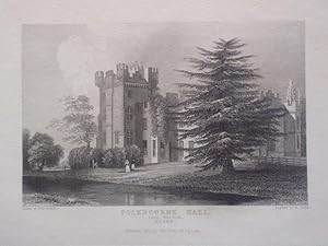Seller image for A Fine Original Antique Engraved Print Illustrating Folkbourne Hall in Essex. Published in 1831. for sale by Rostron & Edwards