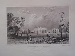 Seller image for A Fine Original Antique Engraved Print Illustrating a View of Thorndon Hall in Essex. Published in 1833. for sale by Rostron & Edwards