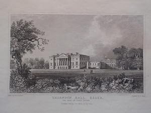 Seller image for A Fine Original Antique Engraved Print Illustrating a View of Thorndon Hall in Essex. Published in 1831. for sale by Rostron & Edwards