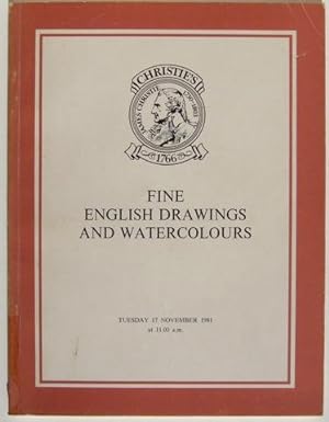 Fine English Drawings and Watercolours. Tuesday 17 November 1981