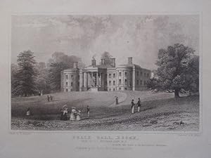 A Fine Original Antique Engraved Print Illustrating a View of Felix Hall in Essex. Published in 1...