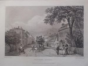 A Fine Original Antique Engraved Print Illustrating a View of Witham in Essex. Published in 1832.