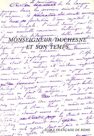 Image du vendeur pour Monseigneur Duchesne et son temps. mis en vente par FIRENZELIBRI SRL