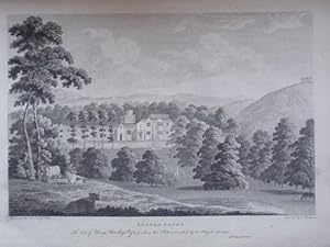 A Fine Original Antique Engraved Print Illustrating Sutton Court in Somerset, Published By John C...
