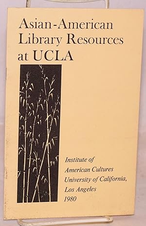Seller image for Asian American library resources at UCLA for sale by Bolerium Books Inc.