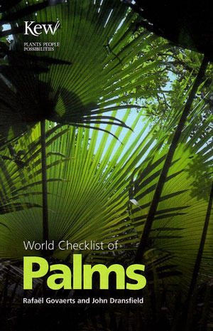 Seller image for World checklist of palms. for sale by Andrew Isles Natural History Books