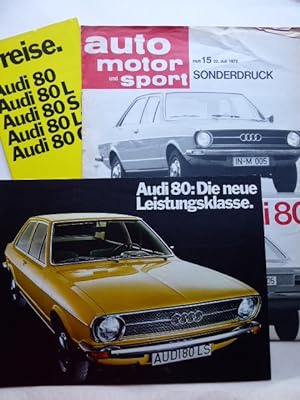 Bild des Verkufers fr Audi 80: Die neue Leistungsklasse. zum Verkauf von Antiquariat Heinzelmnnchen