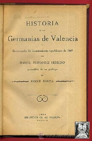 HISTORIA DE LAS GERMANÍAS DE VALENCIA