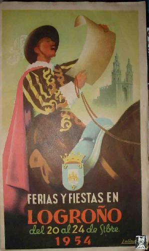 FERIAS Y FIESTAS EN LOGROÑO DEL 20 AL 24 DE STBRE 1954