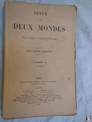 Seller image for REVUE DES DEUX MONDES. T 35, 1er septembre 1861. for sale by Librera Maestro Gozalbo