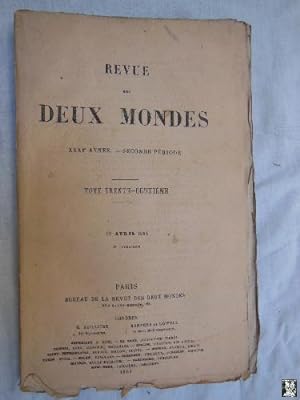 Seller image for REVUE DES DEUX MONDES. T 32, 15 Avril 1861. for sale by Librera Maestro Gozalbo