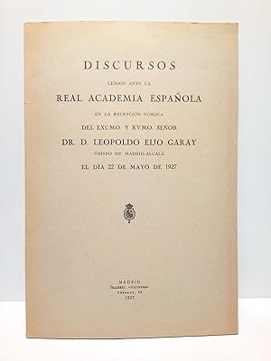 Imagen del vendedor de De la oratoria sagrada en Espaa. (Discurso de ingreso en la R. Academia Espaola. CONTESTA: D. Francisco Rodrguez Marin) a la venta por Librera Miguel Miranda