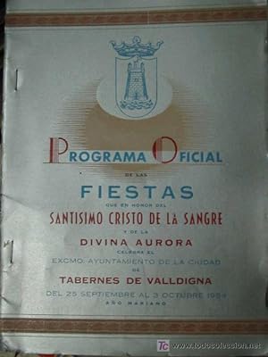 PROGRAMA OFICIAL DE LAS FIESTAS DE TABERNES DE VALLDIGNA