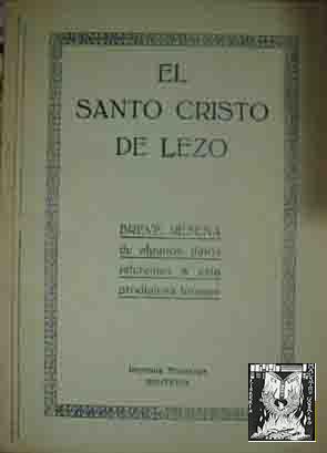 Seller image for EL SANTO CRISTO DE LEZO, Breve resea de algunos datos referentes a esta prodigiosa imagen for sale by Librera Maestro Gozalbo