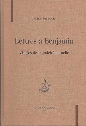 Lettres à Benjamin. Visages de la judéité actuelle.