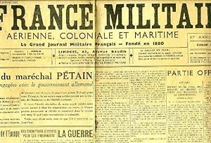 Seller image for LA FRANCE MILITAIRE, AERIENNE, COLONIALE ET MARITIME, 61e ANNEE, N 17551, 17 MAI 1941 for sale by Le-Livre