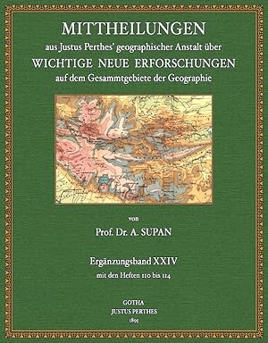 Imagen del vendedor de Mittheilungen aus Perthes' geographischer Anstalt - Ergnzungsband 24 a la venta por Antiquariat  Fines Mundi