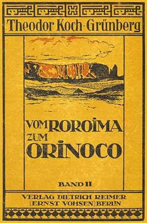 Bild des Verkufers fr Vom Roroima zum Orinoco - 2 zum Verkauf von Antiquariat  Fines Mundi