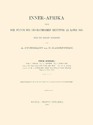 Bild des Verkufers fr Inner-Afrika im Jahre 1861 - Teil 2 zum Verkauf von Antiquariat  Fines Mundi