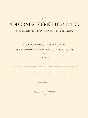 Seller image for Die modernen Verkehrsmittel for sale by Antiquariat  Fines Mundi