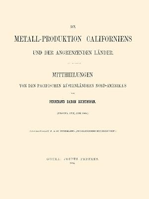 Imagen del vendedor de Die Metall-Produktion Californiens a la venta por Antiquariat  Fines Mundi