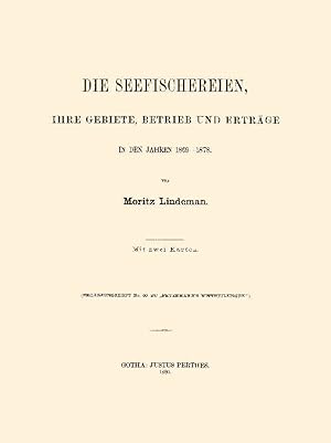 Seller image for Die Seefischereien 1869 - 1878 for sale by Antiquariat  Fines Mundi