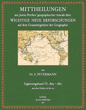 Bild des Verkufers fr Mittheilungen aus Perthes' geographischer Anstalt - Ergnzungsband 4 zum Verkauf von Antiquariat  Fines Mundi