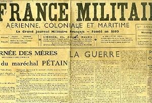 Seller image for LA FRANCE MILITAIRE, AERIENNE, COLONIALE ET MARITIME, 61e ANNEE, N 17554, 28 MAI 1941 for sale by Le-Livre