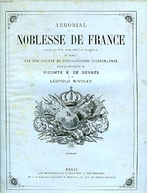 Seller image for ARMORIAL DE LA NOBLESSE DE FRANCE, EXTRAIT: DE GENNES for sale by Le-Livre