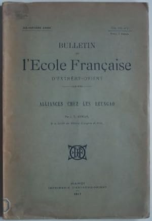 Imagen del vendedor de Alliances chez les Reungao, a la venta por LIBRAIRIE L'OPIOMANE