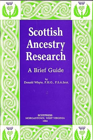 Imagen del vendedor de Scottish Ancestry Research: A Brief Guide. a la venta por Abbey Books