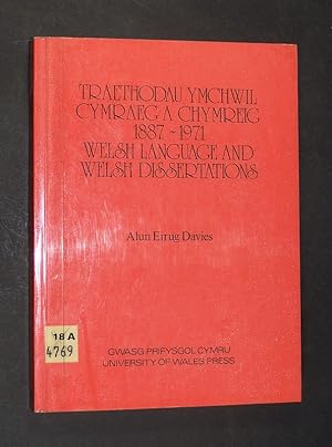Welsh Language and Wels Dissertations accepted by British, American and German Universities, 1887...