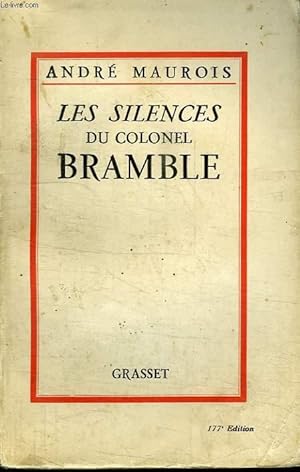 Bild des Verkufers fr LES SILENCES DU COLONEL BRAMBLE. zum Verkauf von Le-Livre
