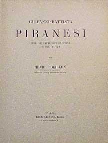 Seller image for Giovanni-Battista Piranesi: Essai de catalogue raisonn de son ?uvre. for sale by Wittenborn Art Books