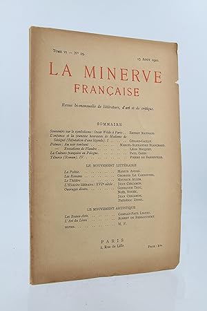 La Minerve française, revue bi-mensuelle de littérature d'art et de critique. N°29