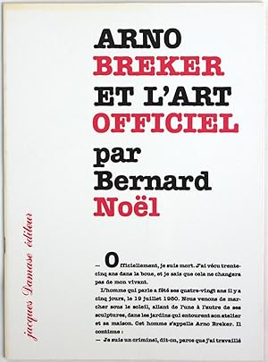 Seller image for Arno Breker et l'art officiel for sale by Des livres autour (Julien Mannoni)