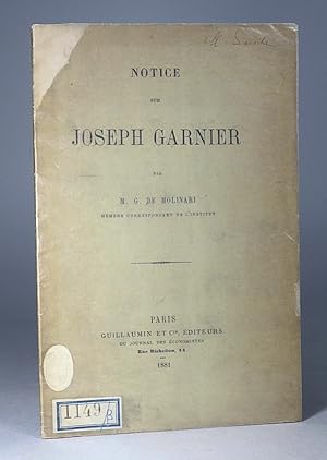 Seller image for Notice sur Joseph Garnier. for sale by Librarium of The Hague