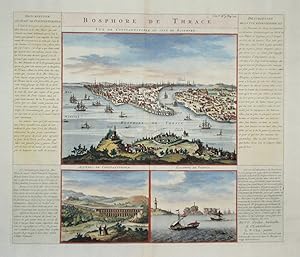 Imagen del vendedor de Bosphore de Thrace. Vue de Costantinople du cot du Bosphore. a la venta por libreria antiquaria perini Sas di Perini