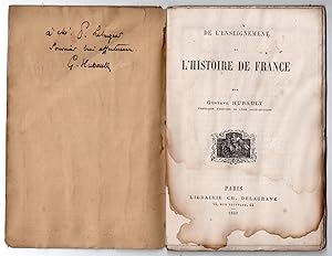 Seller image for De l'Enseignement de l'Histoire de France for sale by MAGICBOOKS