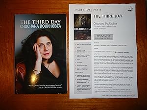 Bild des Verkufers fr THE THIRD DAY+++A SUBERB UK UNCORRECTED PROOF COPY PLUS AN A4 PUBLISHERS PRESS RELEASE+++FIRST EDITION FIRST PRINT+++ zum Verkauf von Long Acre Books