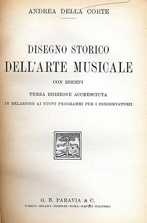 Disegno storico dell'arte musicale